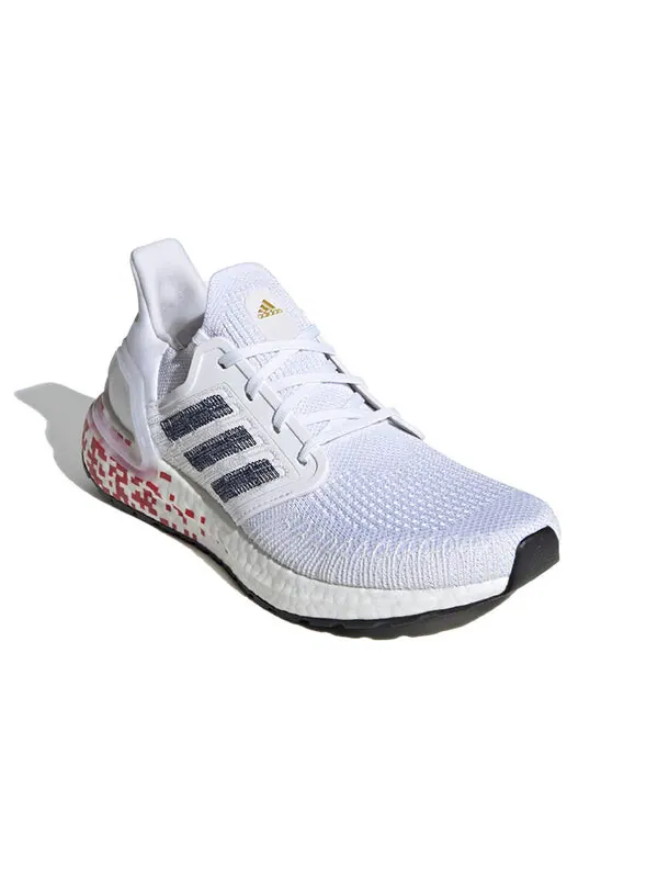 Кроссовки ультрабуст 20 Adidas — изображение 3 из 4, белый/красный