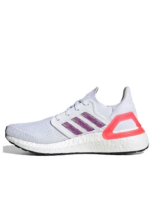 Кроссовки ультрабуст 20 Adidas — изображение 1 из 4, белый/фиолетовый/красный