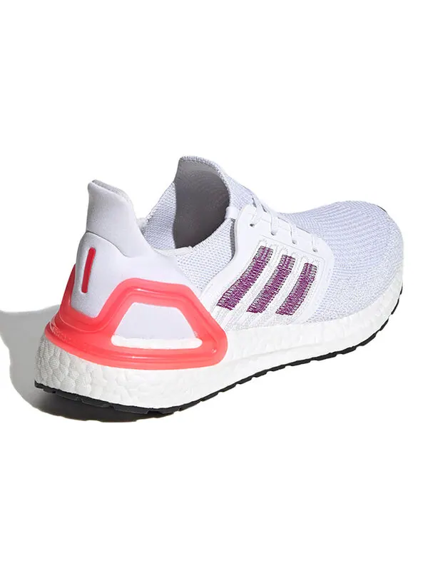 Кроссовки ультрабуст 20 Adidas — изображение 4 из 4, белый/фиолетовый/красный