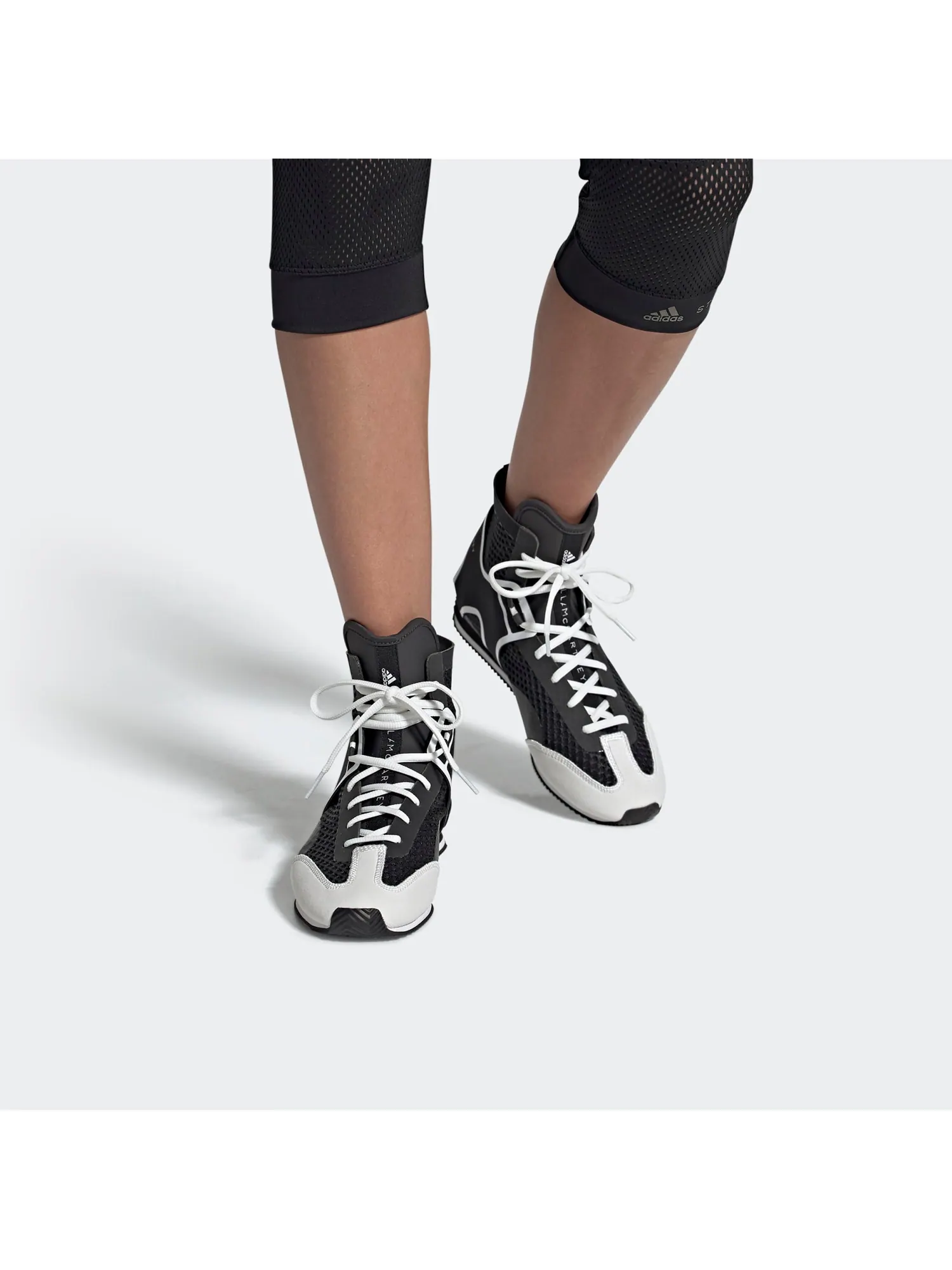Кроссовки (WMNS) adidas Stella McCartney x Boxing 'Black White' — изображение 6 из 6, черный