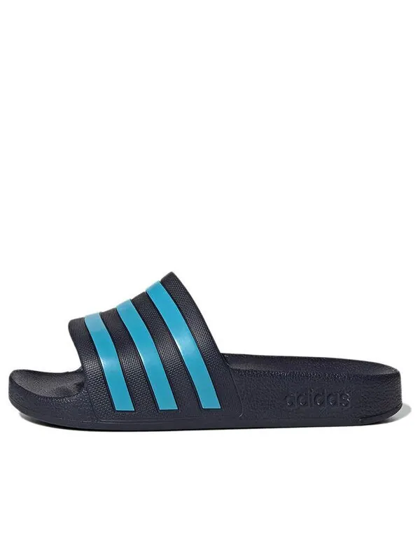 Тапочки adilette aqua slipper black/blue Adidas — изображение 1 из 4, черный/синий