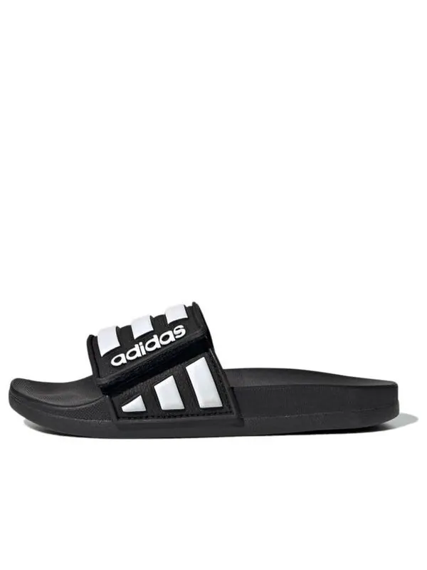 Тапочки adilette комфорт adj j Adidas — изображение 1 из 4, черный/белый