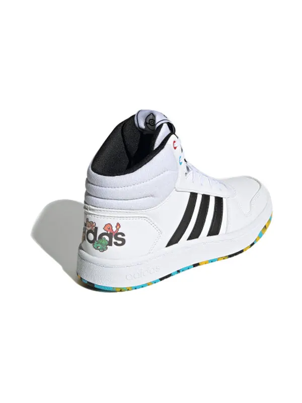 Кроссовки pokemon x hoops mid 2.0 j Adidas — изображение 3 из 4, белый