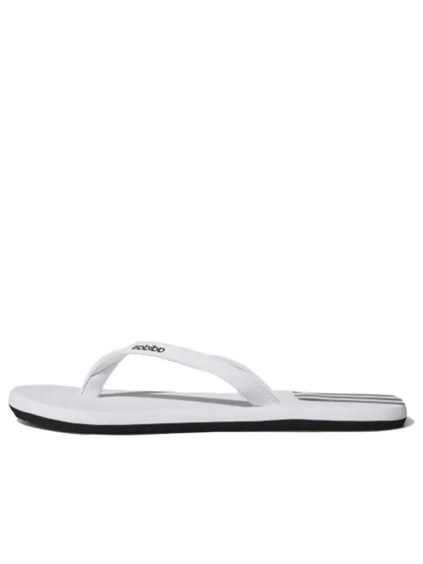 Тапочки eezay flip-flops slides white/black Adidas — изображение 1 из 4, белый/черный