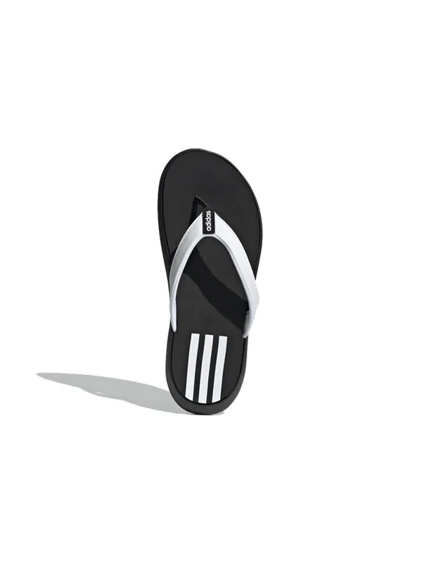 Тапочки comfort flip flop 'core black' Adidas — изображение 4 из 4, черный/белый