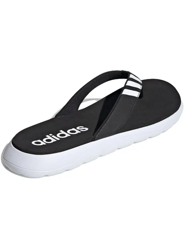 Тапочки comfort sandal 'black white' Adidas — изображение 4 из 4, черный/белый