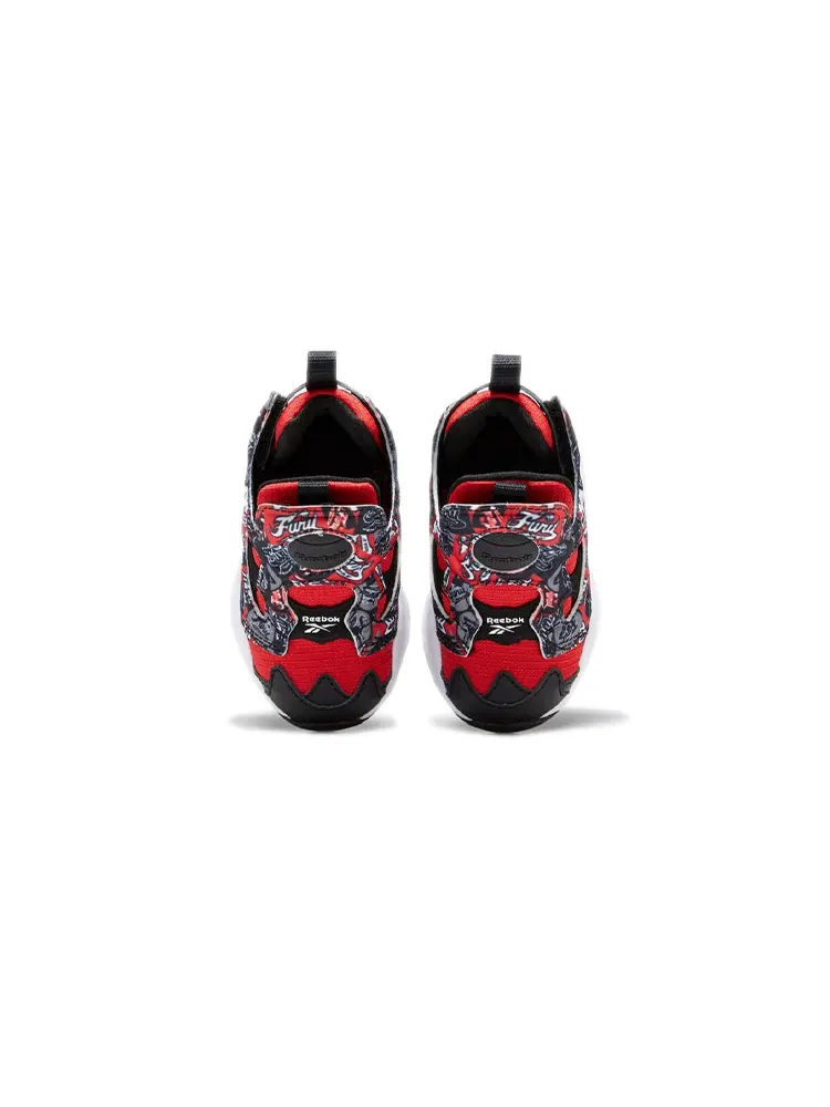 Детские кроссовки Reebok InstaPump Fury 'Graffiti - Primal Red' — изображение 4 из 6, красный/черный/белый