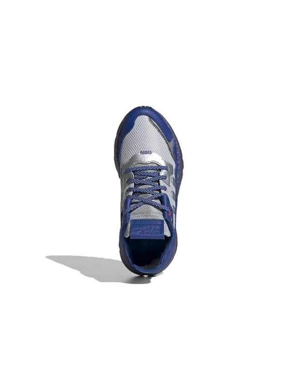 Кроссовки ночные джоггеры Adidas — изображение 4 из 4, синий/серебристый