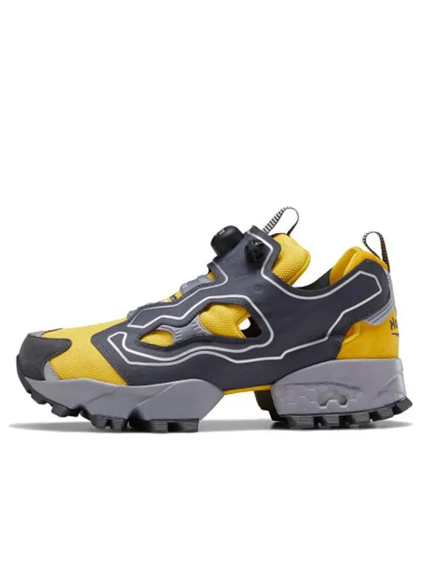 Кроссовки instapump fury trail shroud 'yellow' Reebok — изображение 1 из 4, серый/желтый