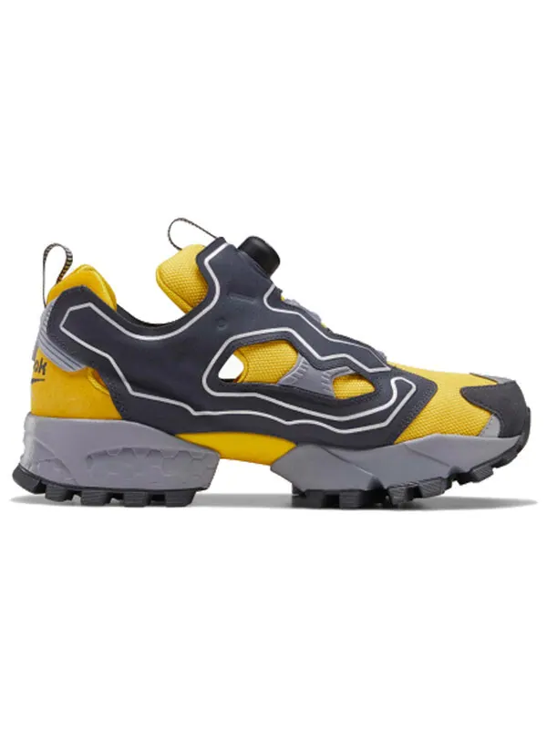 Кроссовки instapump fury trail shroud 'yellow' Reebok — изображение 2 из 4, серый/желтый