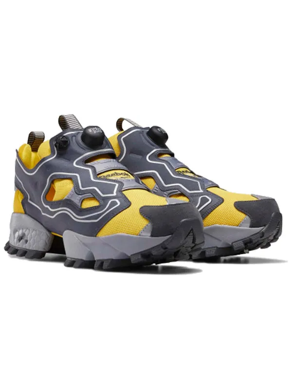 Кроссовки instapump fury trail shroud 'yellow' Reebok — изображение 3 из 4, серый/желтый