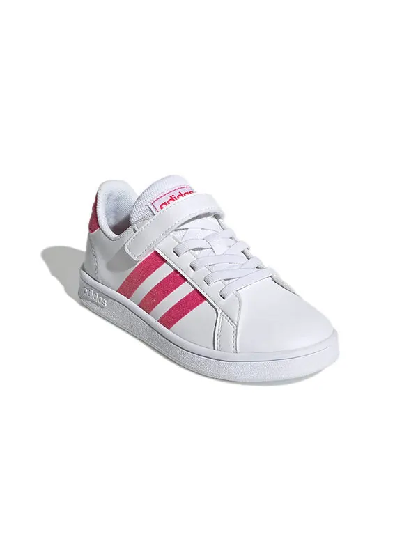 Кроссовки neo grand court Adidas — изображение 3 из 4, белый/розовый