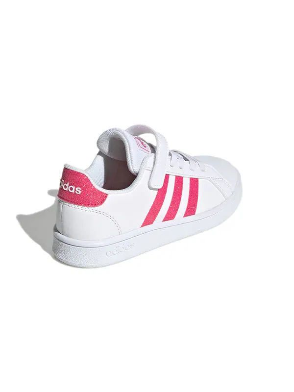Кроссовки neo grand court Adidas — изображение 4 из 4, белый/розовый