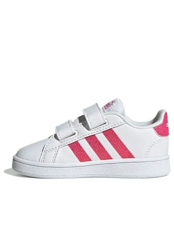 Кроссовки neo grand court Adidas — изображение 1 из 4, белый/розовый