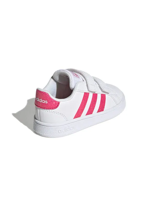 Кроссовки neo grand court Adidas — изображение 4 из 4, белый/розовый
