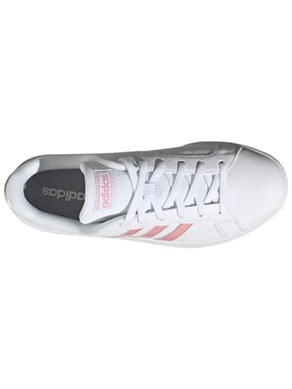 Кроссовки гранд корт база Adidas — изображение 4 из 4, белый/розовый