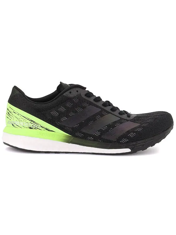 Кроссовки adizero boston 9 Adidas — изображение 2 из 4, черный/зеленый