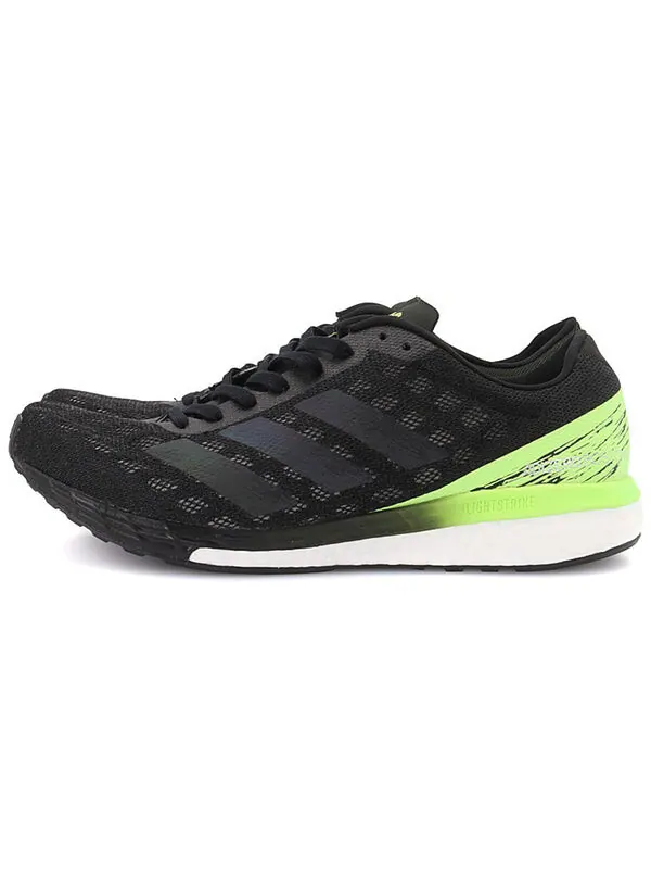 Кроссовки adizero boston 9 Adidas — изображение 3 из 4, черный/зеленый