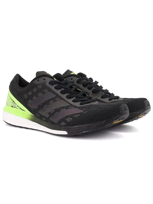 Кроссовки adizero boston 9 Adidas — изображение 4 из 4, черный/зеленый