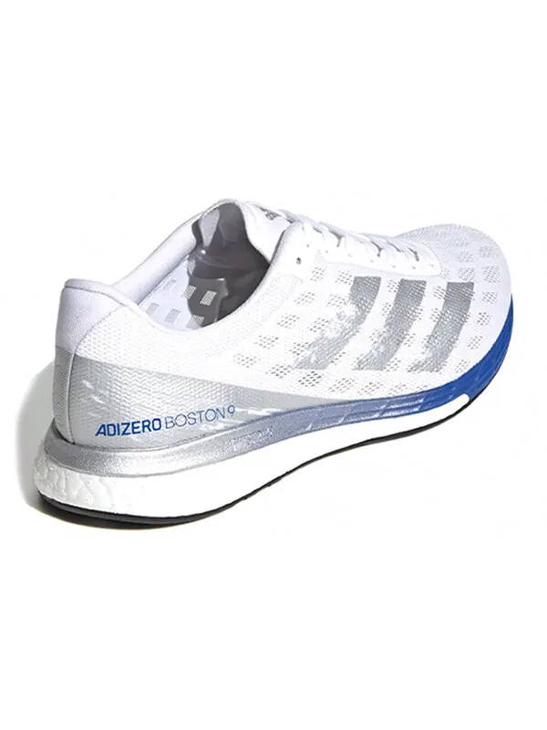 Кроссовки adizero boston 9 серебристые Adidas — изображение 4 из 4, белый/серебристый/синий