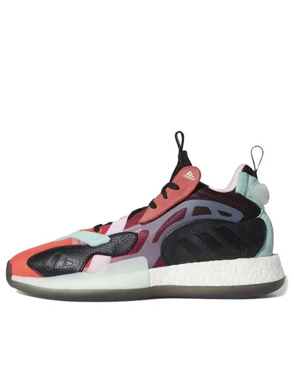 Кроссовки баскетбольные zoneboost Adidas — изображение 1 из 4, красный/зеленый