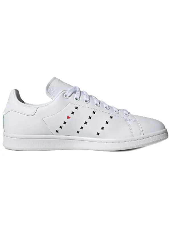 Кроссовки originals stan smith valentine's day 'white black red' Adidas — изображение 2 из 4, белый