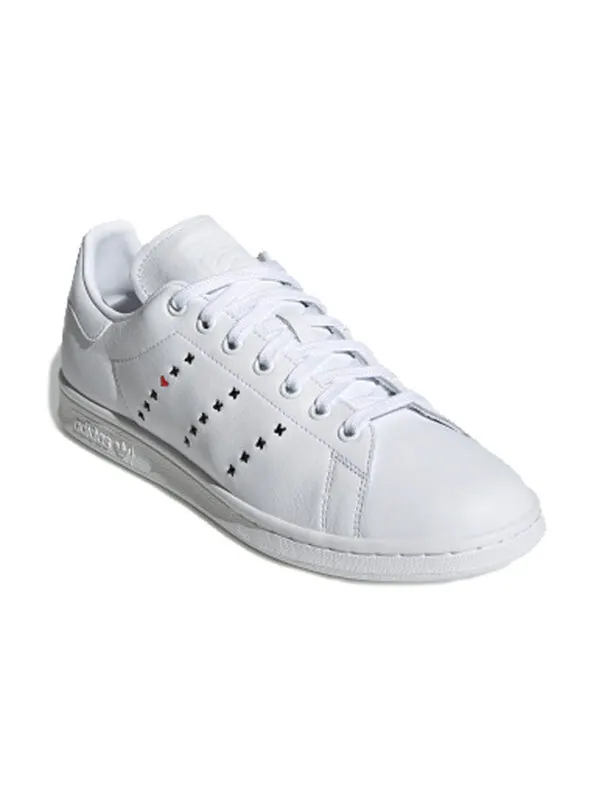 Кроссовки originals stan smith valentine's day 'white black red' Adidas — изображение 3 из 4, белый