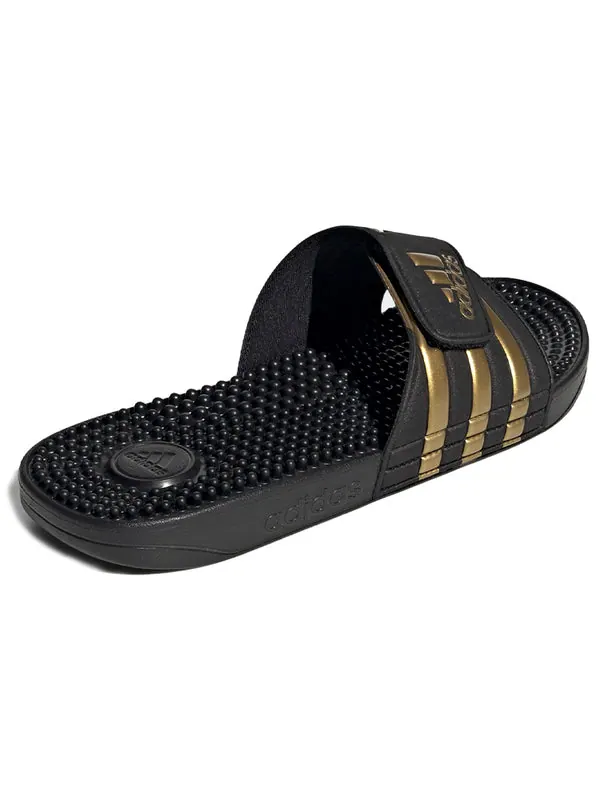 Тапочки adissage slides 'black gold metallic' Adidas — изображение 4 из 4, черный