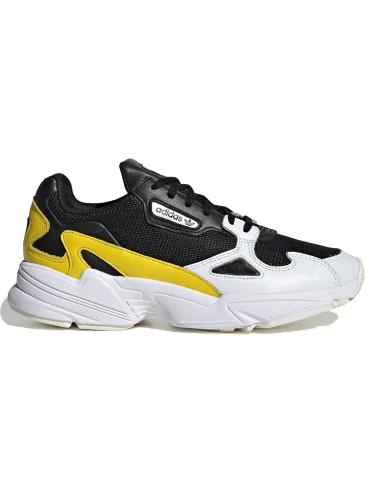 adidas originals Falcon Lifestyle Shoes Women's Low-top Black/Yellow/White — изображение 2 из 4