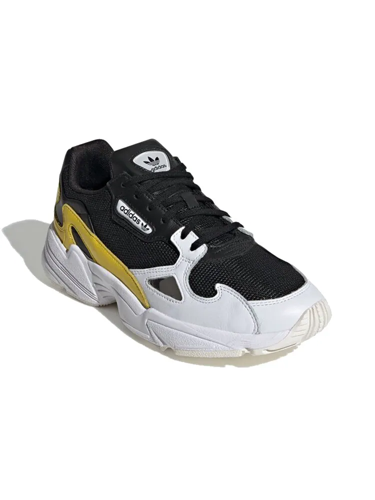 adidas originals Falcon Lifestyle Shoes Women's Low-top Black/Yellow/White — изображение 3 из 4