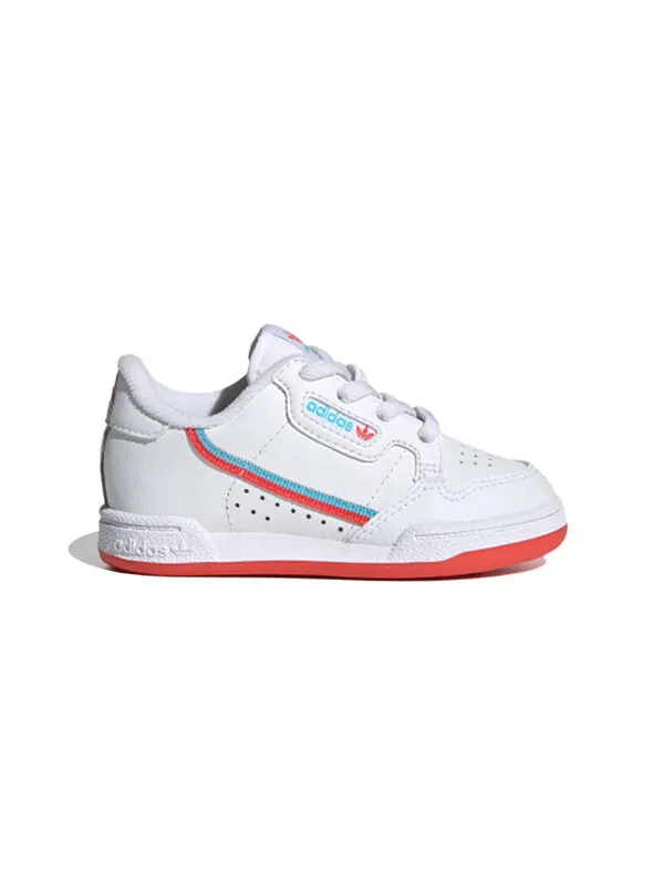 Кроссовки оригинальные континентальные 80 el i красные Adidas — изображение 2 из 4, белый/красный