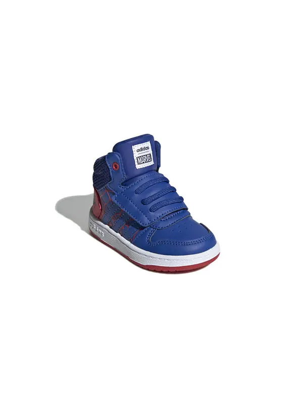 Кроссовки neo hoops mid 2.0 Adidas — изображение 2 из 4, синий/красный