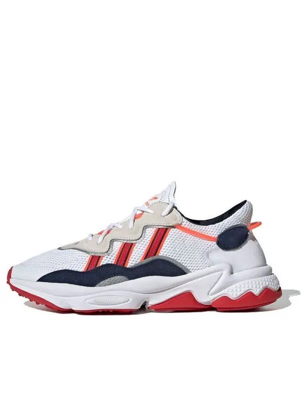Кроссовки ozweego Adidas — изображение 1 из 4, черный/белый/оранжевый
