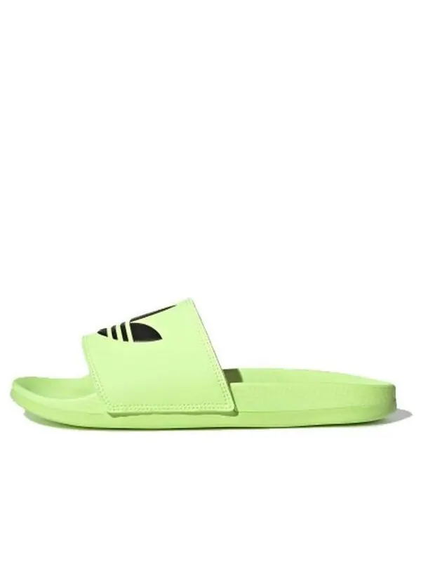 Тапочки originals adilette lite slipper 'black green' Adidas — изображение 1 из 4, черный/зеленый