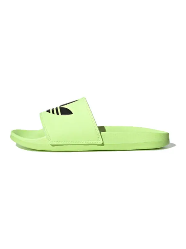 Тапочки originals adilette lite slipper 'black green' Adidas — изображение 2 из 4, черный/зеленый