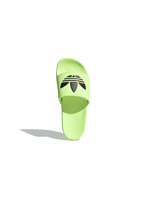 Тапочки originals adilette lite slipper 'black green' Adidas — изображение 4 из 4, черный/зеленый