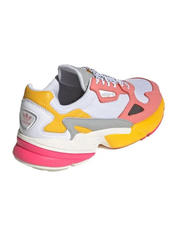 Толстые кеды оригиналы falcon w Adidas — изображение 4 из 4, белый/розовый/желтый
