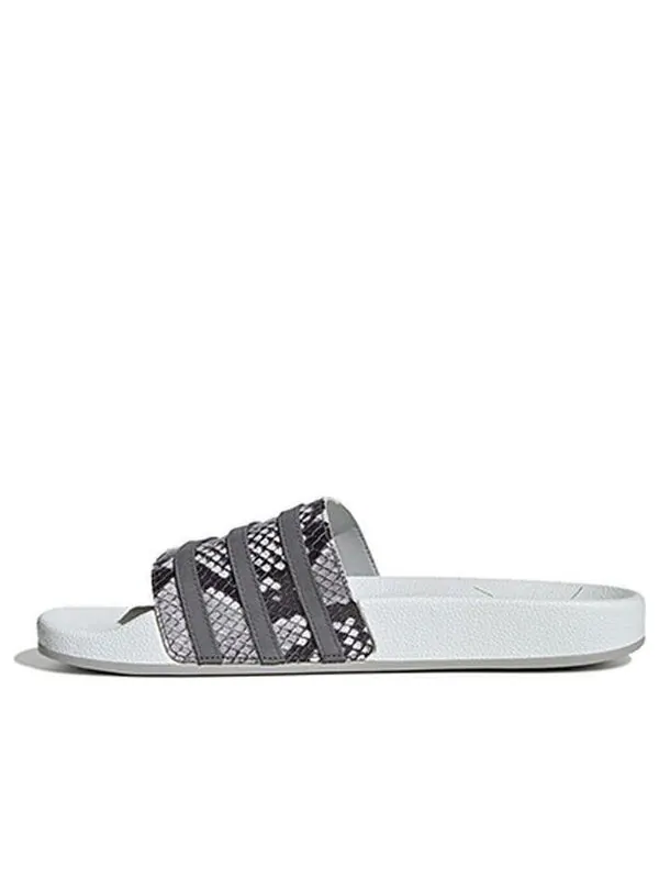 Тапочки adilette 'snakeskin' Adidas — изображение 1 из 4, белый