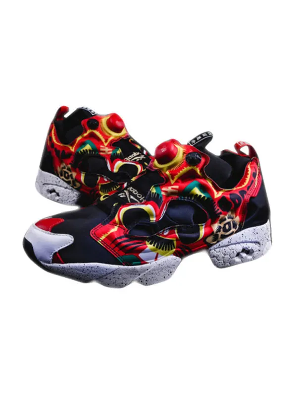 Кроссовки 400ml x instapump fury 3am 'paper tiger' Reebok — изображение 2 из 2, черный