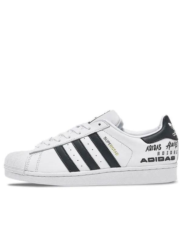 Кроссовки originals superstar for black/white/golden Adidas — изображение 1 из 4, черный/белый/золотистый