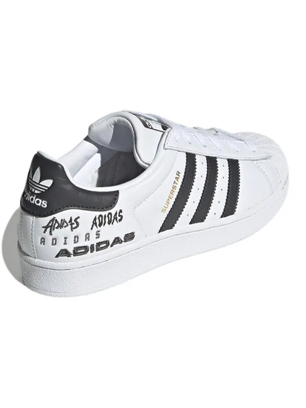 Кроссовки originals superstar for black/white/golden Adidas — изображение 4 из 4, черный/белый/золотистый