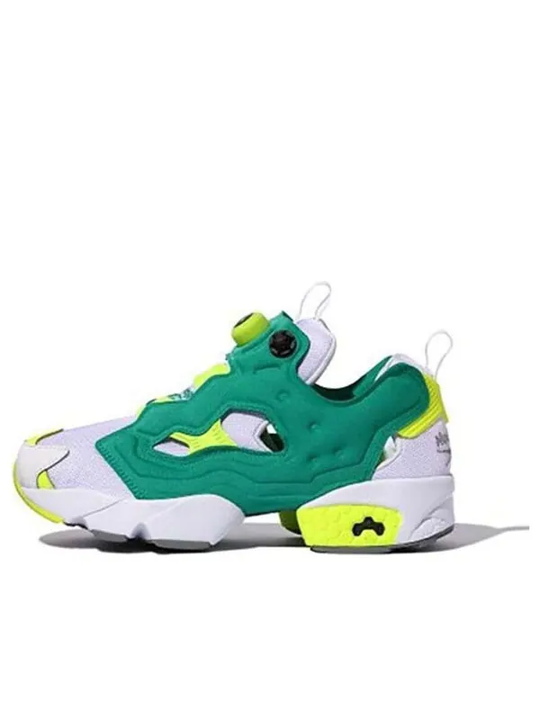 Кроссовки instapump fury 'icons pack - court victory' Reebok — изображение 1 из 4, белый/зеленый