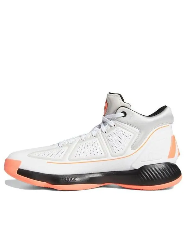 Кроссовки d rose 10 розовые Adidas — изображение 1 из 4, белый/черный/розовый