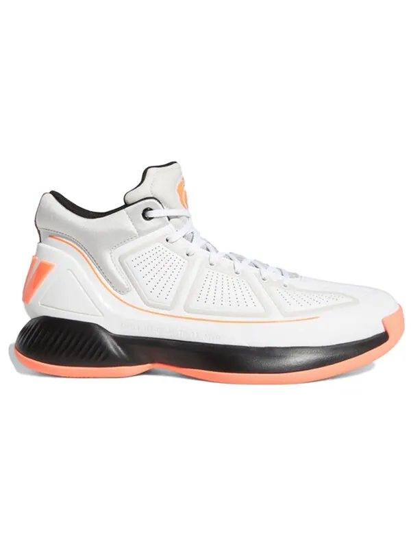 Кроссовки d rose 10 розовые Adidas — изображение 2 из 4, белый/черный/розовый
