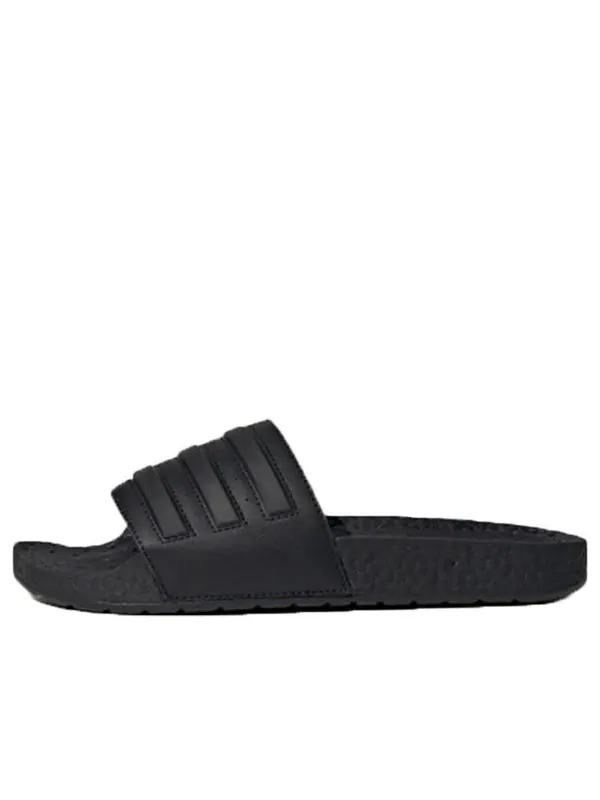 Тапочки adilette boost slides 'triple black' Adidas — изображение 1 из 4, черный