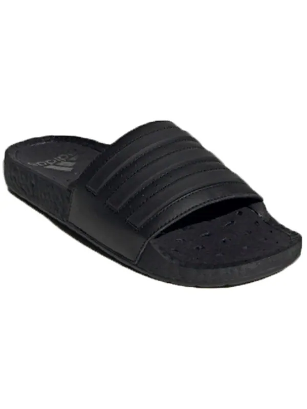 Тапочки adilette boost slides 'triple black' Adidas — изображение 3 из 4, черный