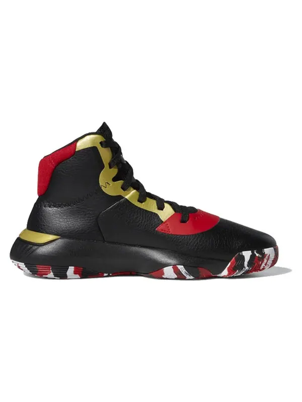 Кроссовки pro bounce 2019 Adidas — изображение 2 из 4, черный/белый