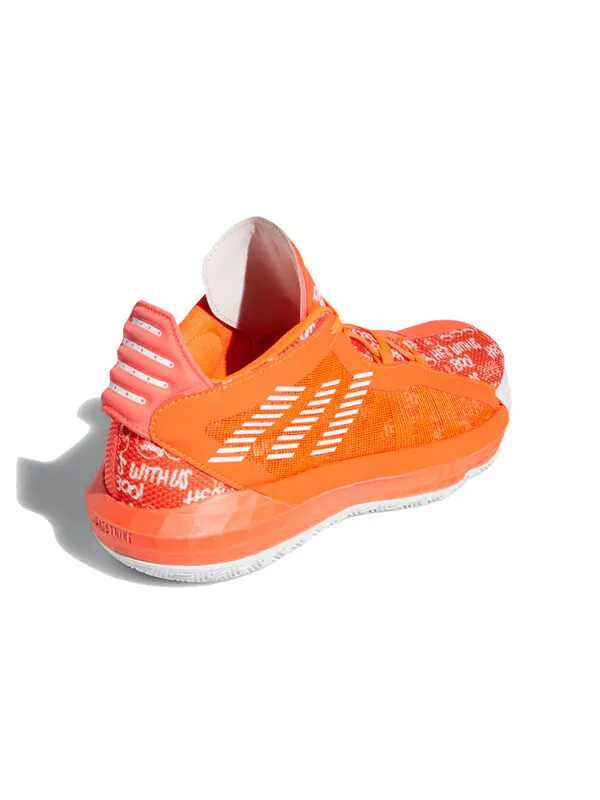 Кроссовки dame 6 shoes Adidas — изображение 4 из 4, оранжевый/белый
