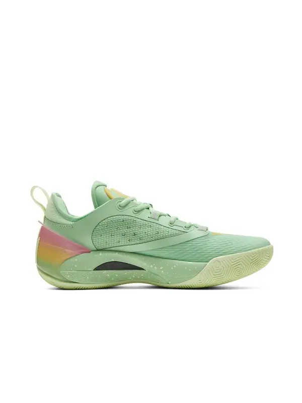 Кроссовки aw2 andrew wiggins 'grass green' Peak — изображение 2 из 3, зеленый/желтый/розовый
