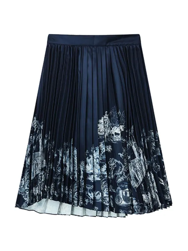 Кроссовки casual long skirt 'navy white' Fila — изображение 2 из 2, темно-синий/белый